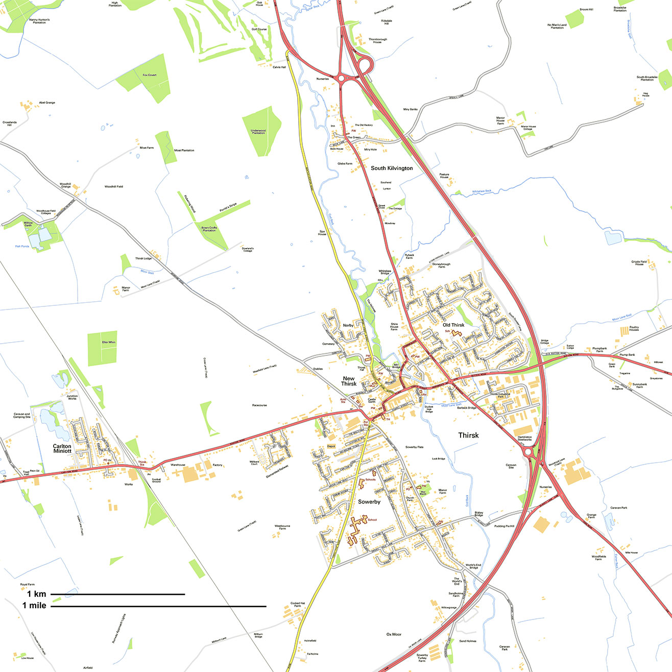 Thirsk map