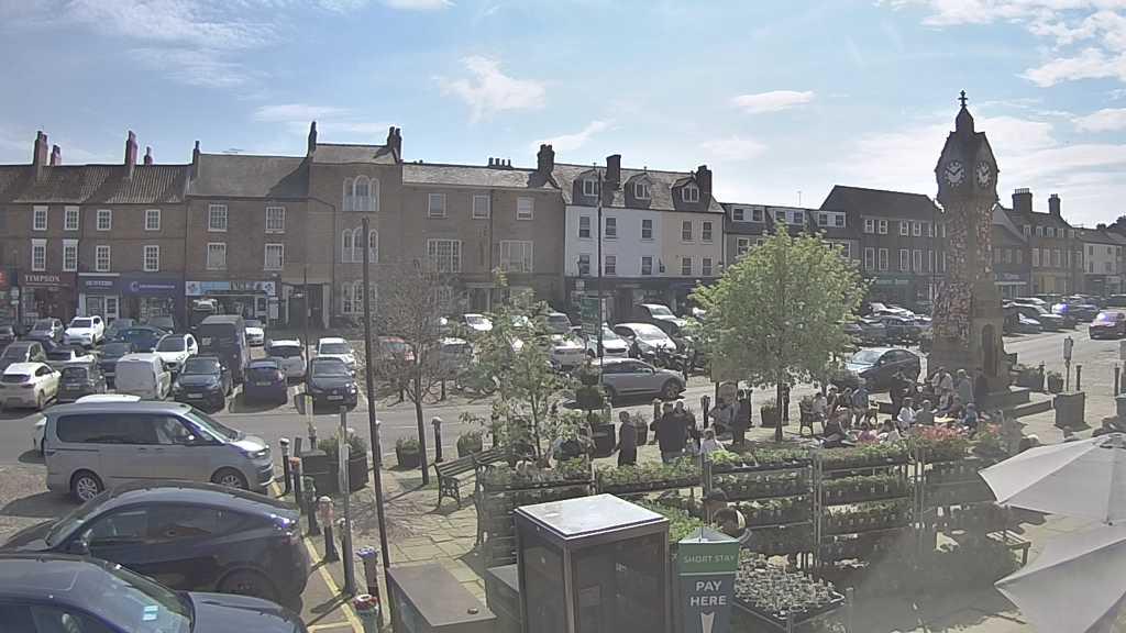 Thirsk webcam overlooking the Market Place