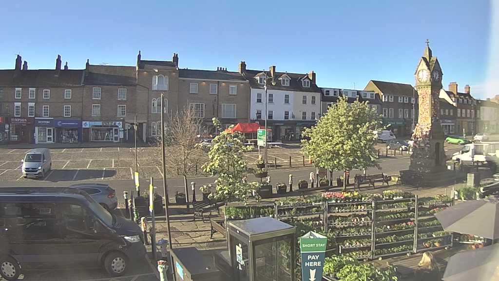 Thirsk webcam overlooking the Market Place