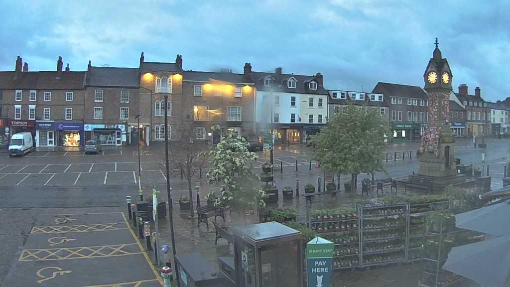 Thirsk webcam overlooking the Market Place